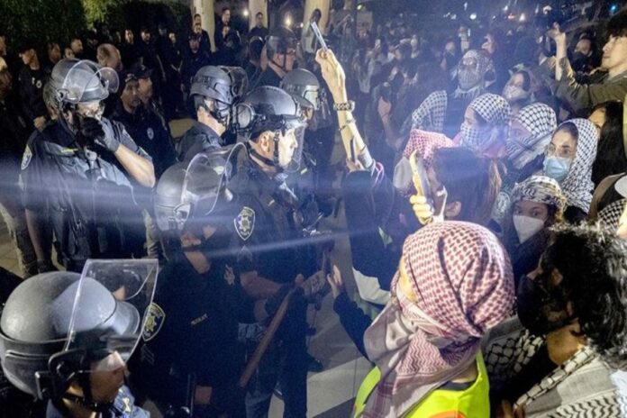 UCLA Campus Becomes Ground Zero for Ongoing Protests Amid Middle Eastern Conflict